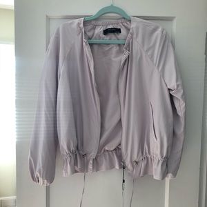 Zara light pink bomber jacket